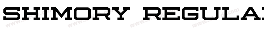 Shimory Regular字体转换